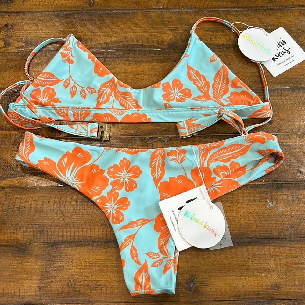 Blue and Orange Bikini